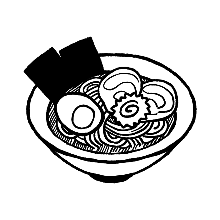 ラーメンのイラスト 中華そば 素材 ゼロサンイラストレーション